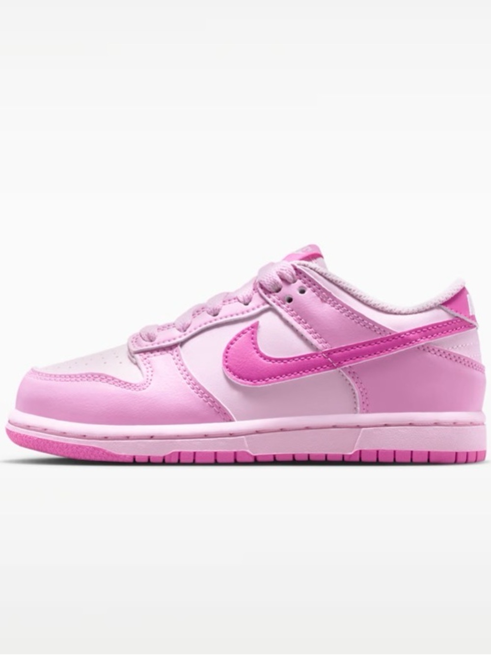 NEW Nike Dunk Low Pink Kids Shoes size 12c